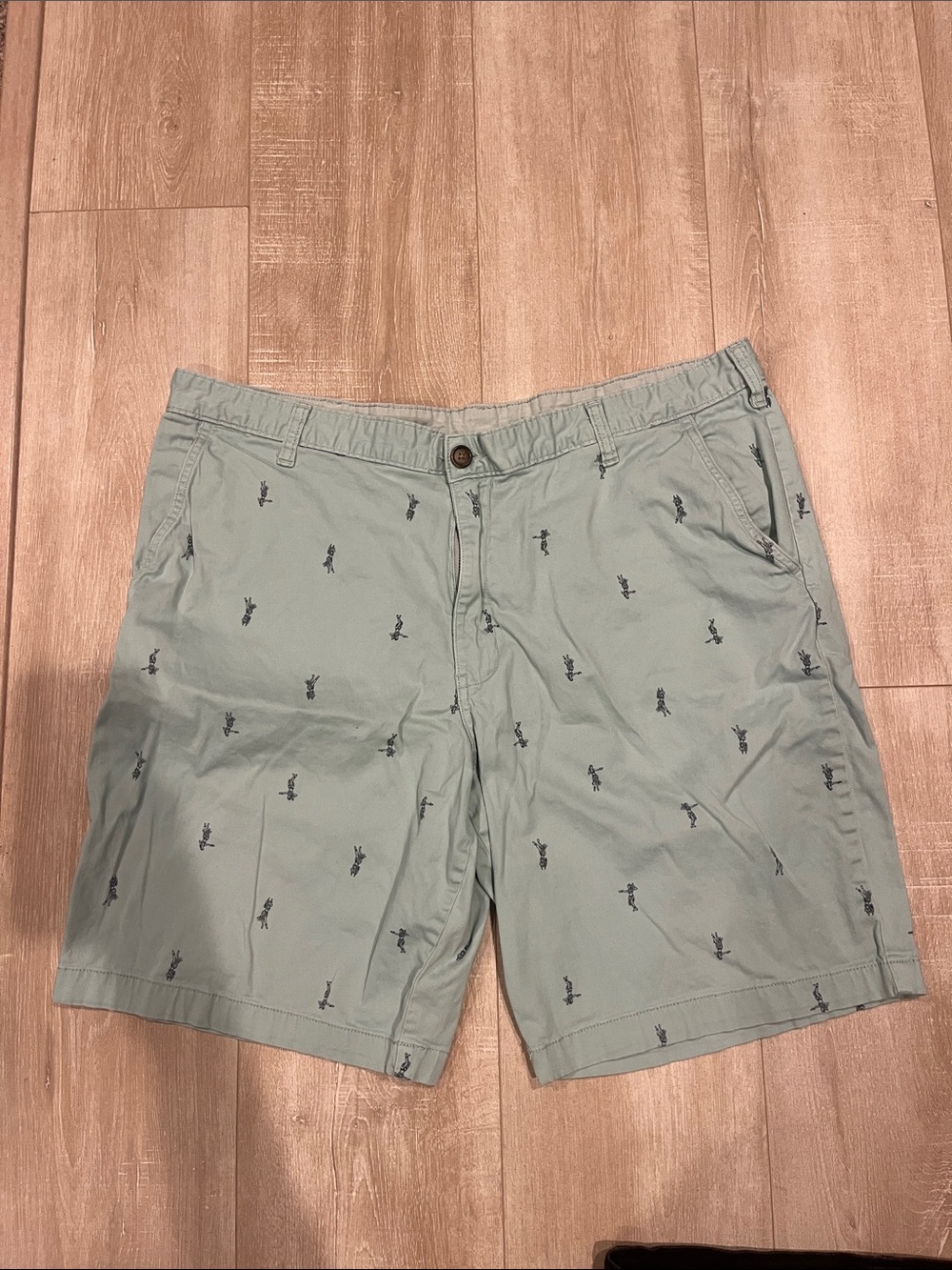 George Light blue Men's Shorts with Navy Tag